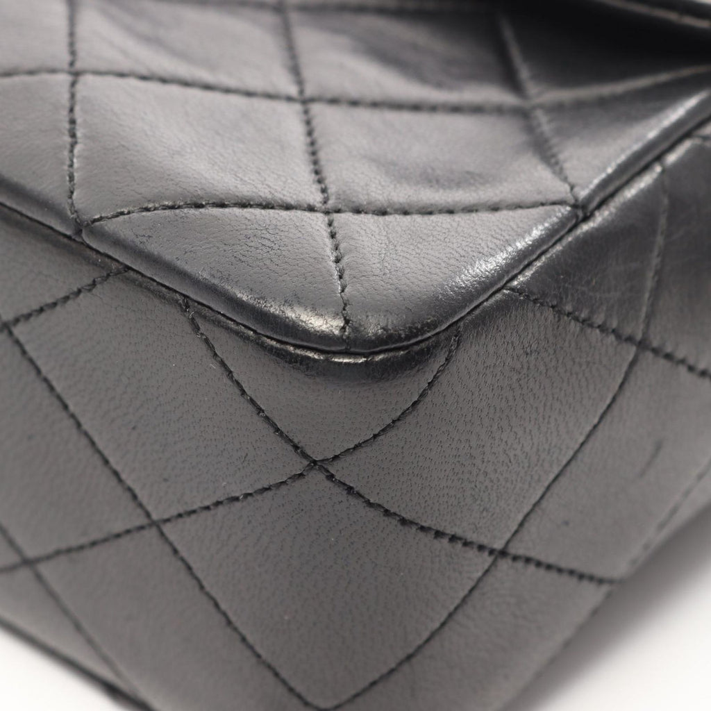 Chanel Shoulder Bag Mini Quilted 20 Black Lambskin Chain — view 6