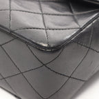 Chanel Shoulder Bag Mini Quilted 20 Black Lambskin Chain — view 6