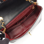 Chanel Shoulder Bag Mini Quilted 20 Black Lambskin Chain — view 3