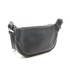 Chanel Shoulder Bag Logo Fringe Black Leather — view 2