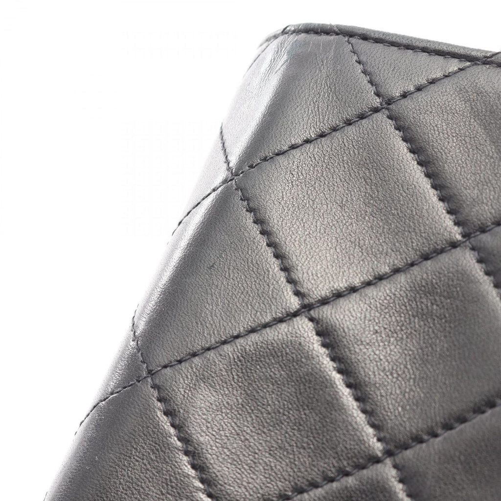 Chanel Shoulder Bag Mini Quilted Full Flap Turnlock Black Lambskin Mini Chain — view 9