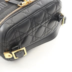 Dior Handbag Travel Small Vanity Cannage 2-Way Black Lambskin — view 7