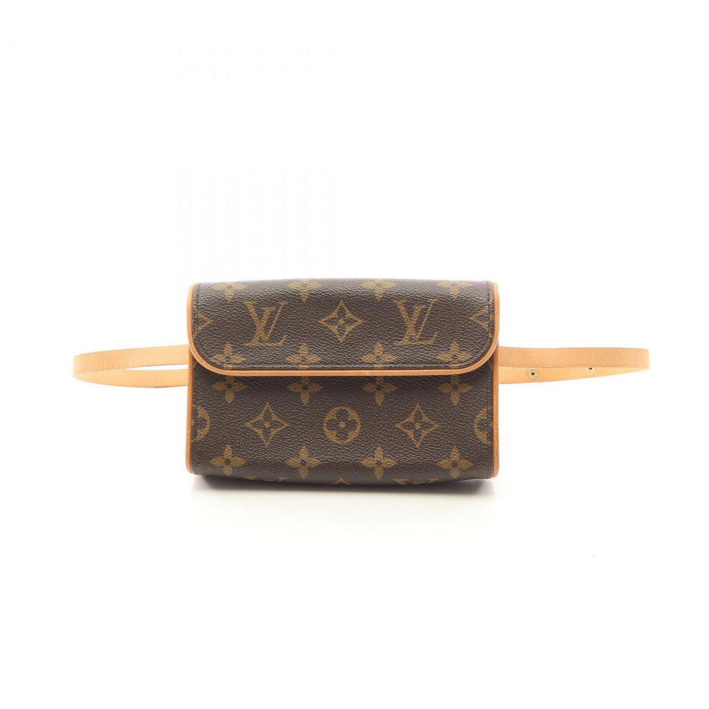 Louis Vuitton Waist Bag Pochette with Florentine Bouton Pression Canvas Leather