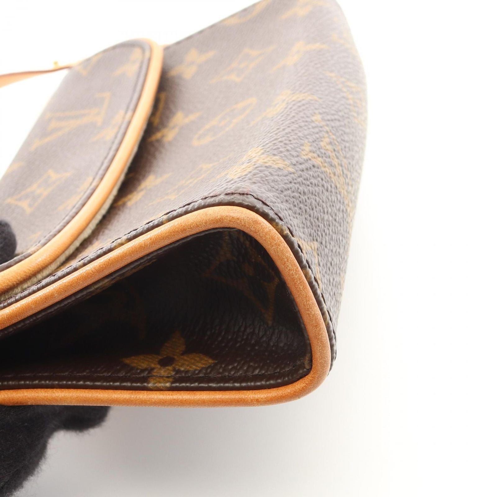 Louis Vuitton Waist Bag Pochette with Florentine Bouton Pression Canvas Leather — view 7