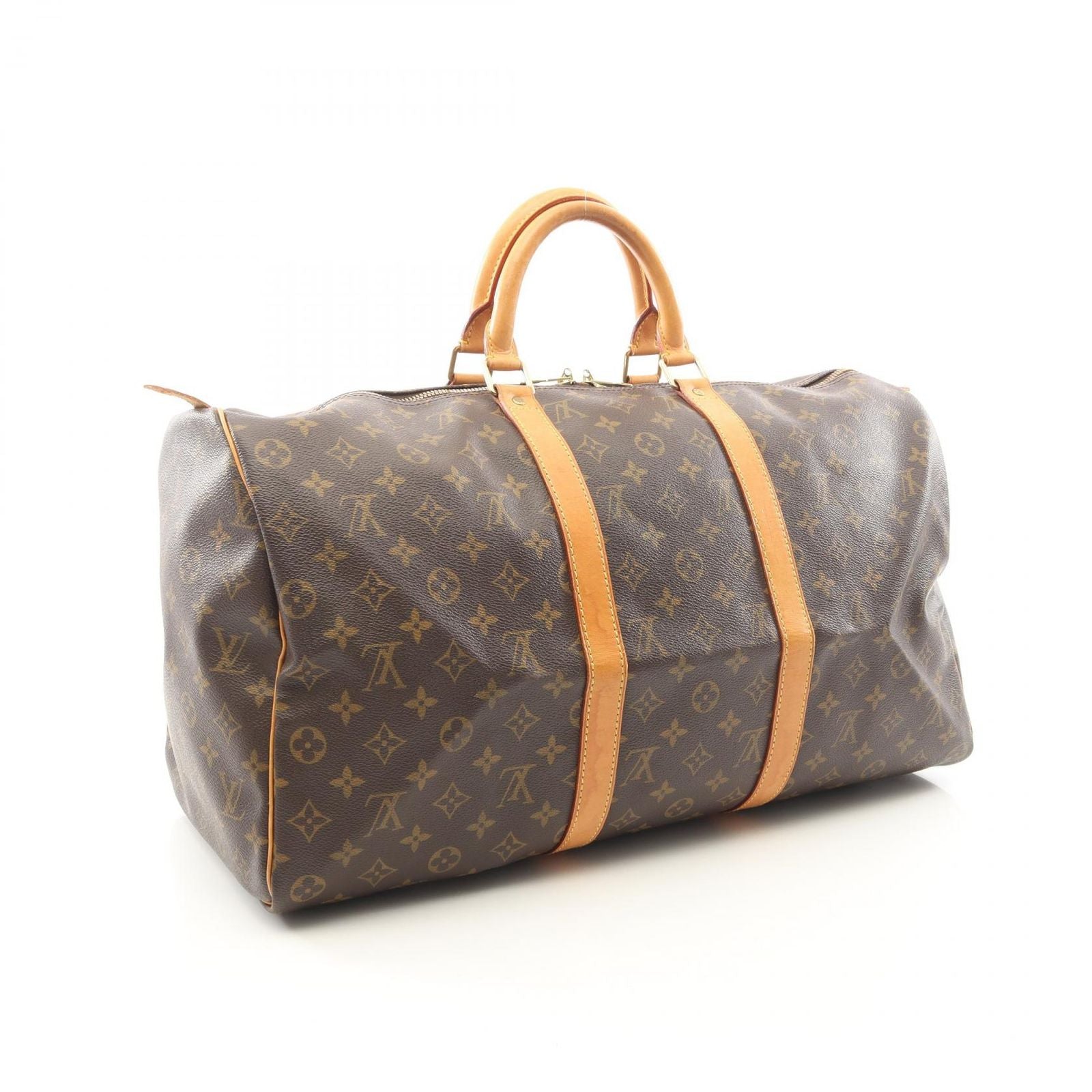 Louis Vuitton Boston Bag Keepall 50 Canvas Leather — view 2