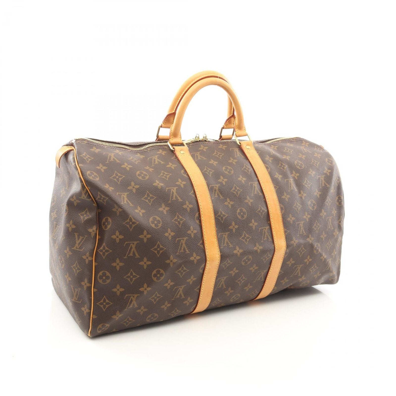 Louis Vuitton Boston Bag Keepall 50 Monogram Canvas Leather — view 2