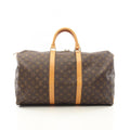 Louis Vuitton Boston Bag Keepall 50 Monogram Canvas Leather
