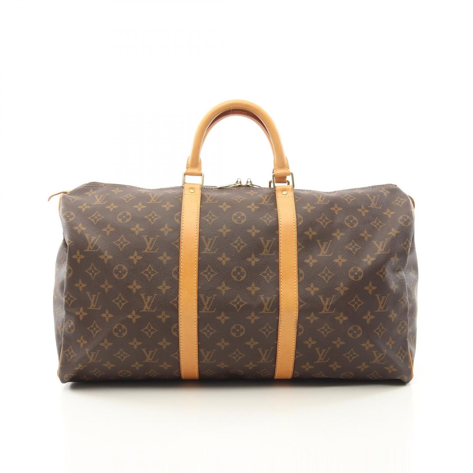 Louis Vuitton Boston Bag Keepall 50 Monogram Canvas Leather