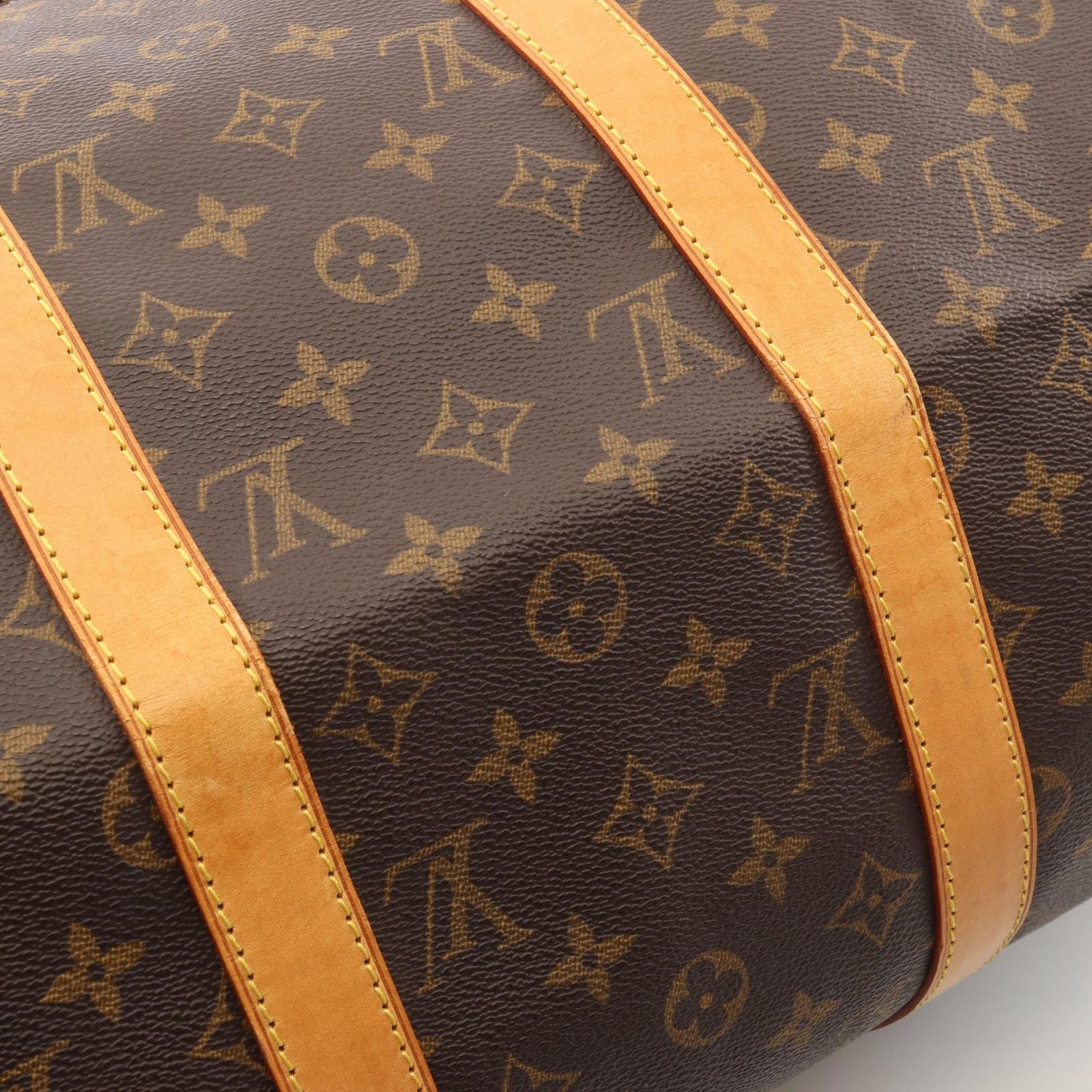 Louis Vuitton Boston Bag Keepall 50 Monogram Canvas Leather — view 9