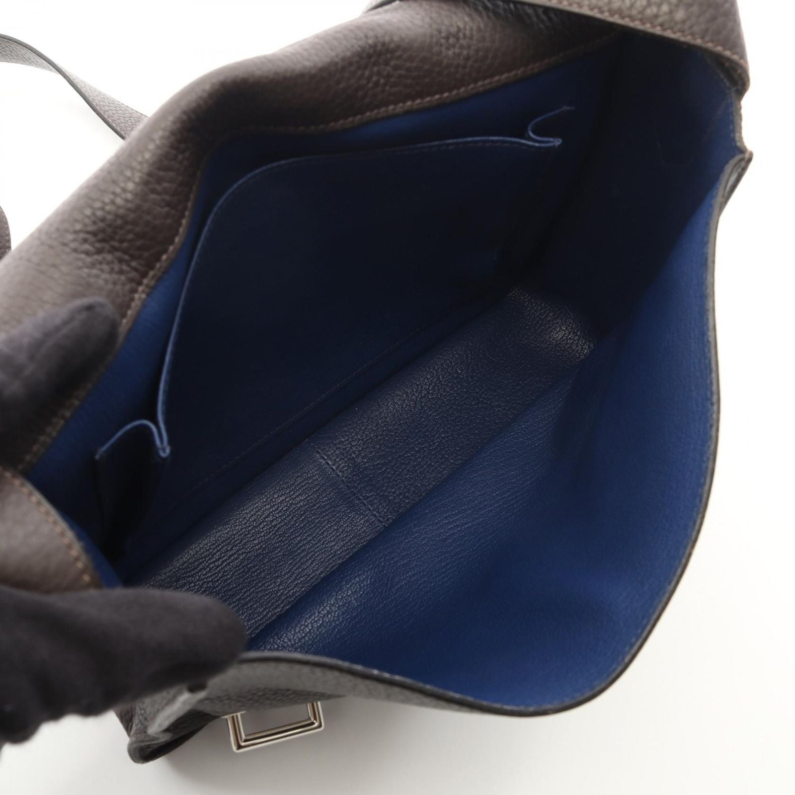 Hermes Shoulder Bag Steve Caporal 27 Brown — view 3
