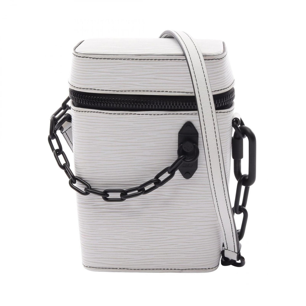 Louis Vuitton Shoulder Bag Phone Box Epi Blanc White Leather
