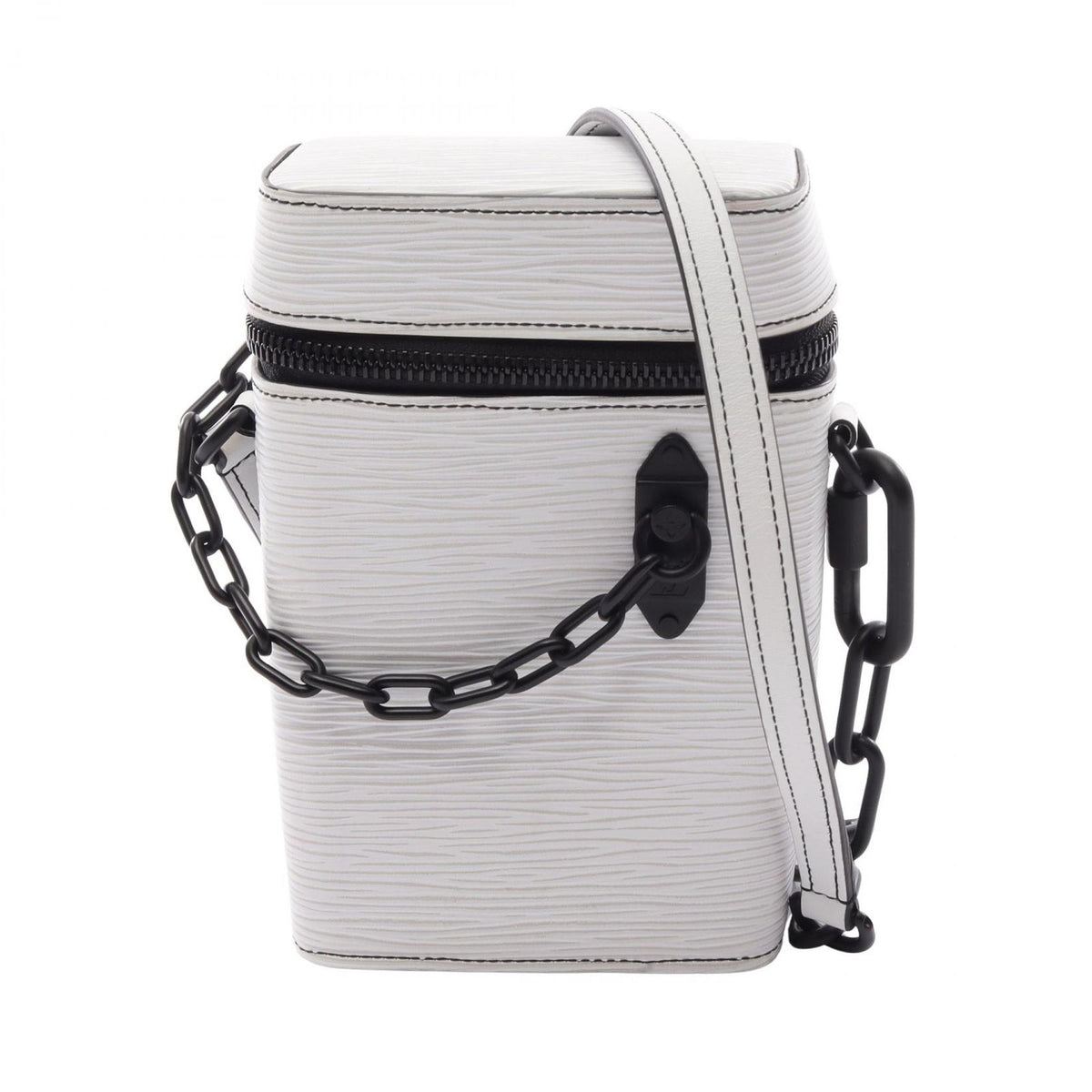 Louis Vuitton Shoulder Bag Phone Box Epi Blanc White Leather