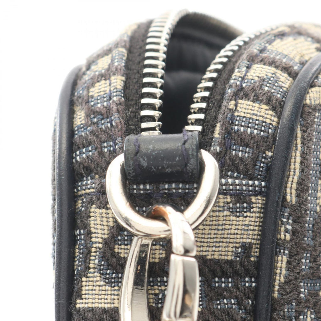 Dior Shoulder Bag Kids Multi Function Small Oblique Jacquard Navy Canvas Leather — view 6