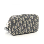 Dior Shoulder Bag Kids Multi Function Small Oblique Jacquard Navy Canvas Leather — view 2