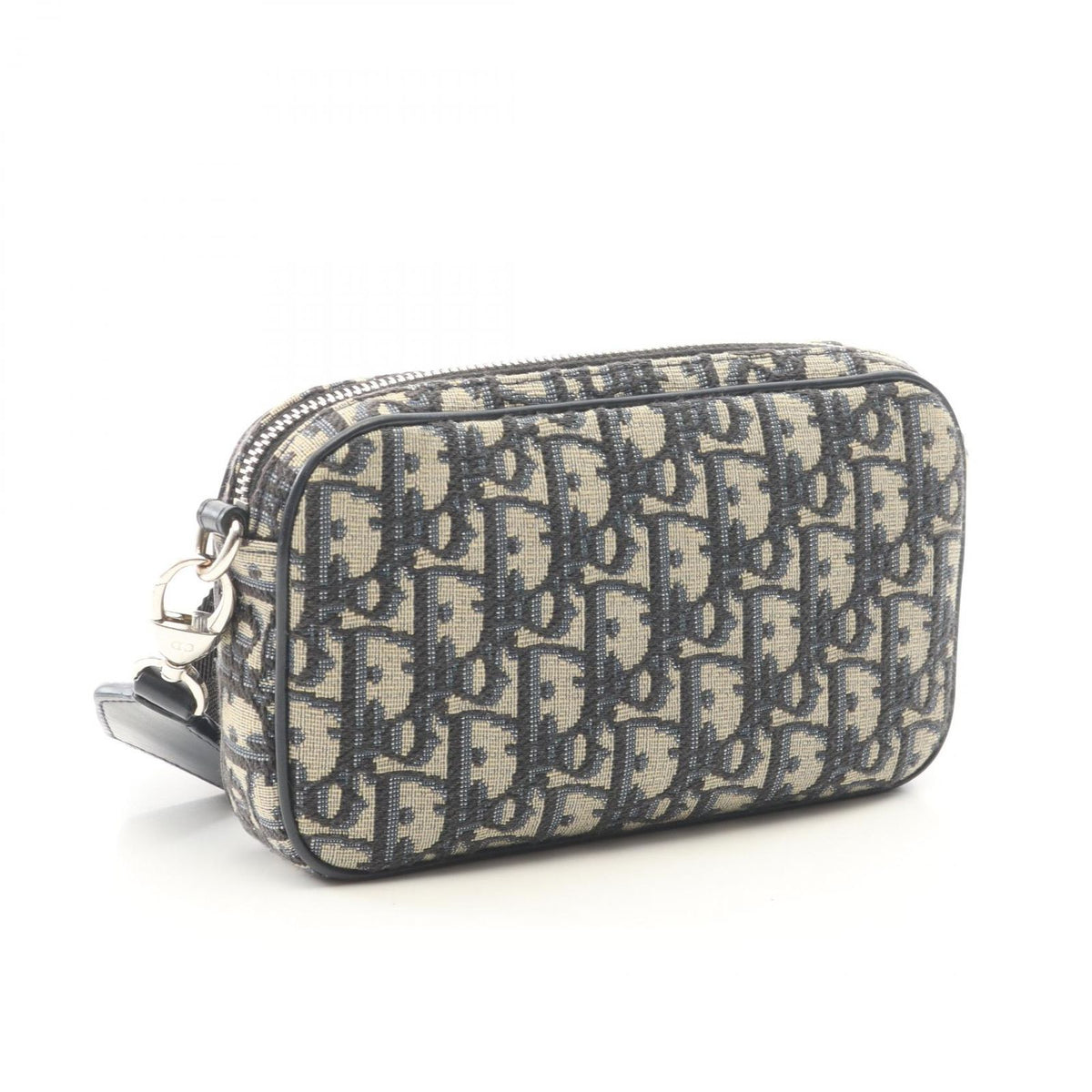 Dior Shoulder Bag Kids Multi Function Small Oblique Jacquard Navy Canvas Leather — view 2