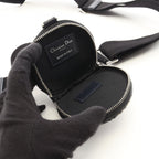 Dior Shoulder Bag Kids Multi Function Small Oblique Jacquard Navy Canvas Leather — view 9
