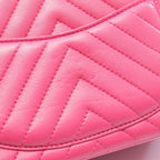 Chanel Shoulder Bag Chain Pink Leather — view 8