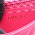 Chanel Shoulder Bag Chain Pink Leather — view 4