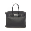 Hermes Handbag Birkin 35 Black Leather
