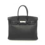 Hermes Handbag Birkin 35 Black Leather