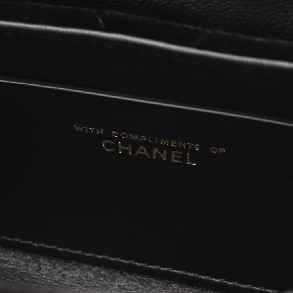 Chanel Shoulder Bag Quilted Mini 2-Way Black Fabric Leather Chain — view 4