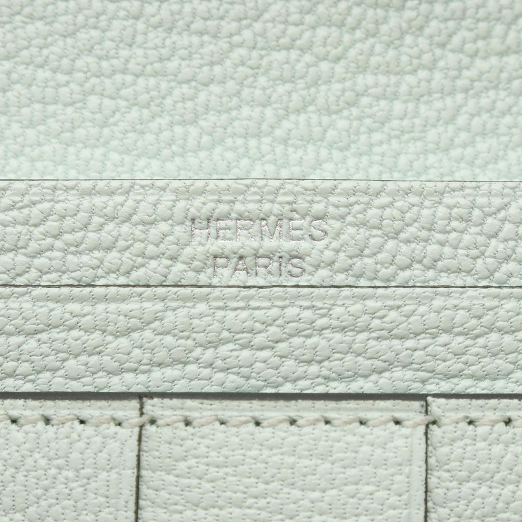 Hermes Bifold Wallet Bearn Souffle Vert Peppermint Leather — view 5