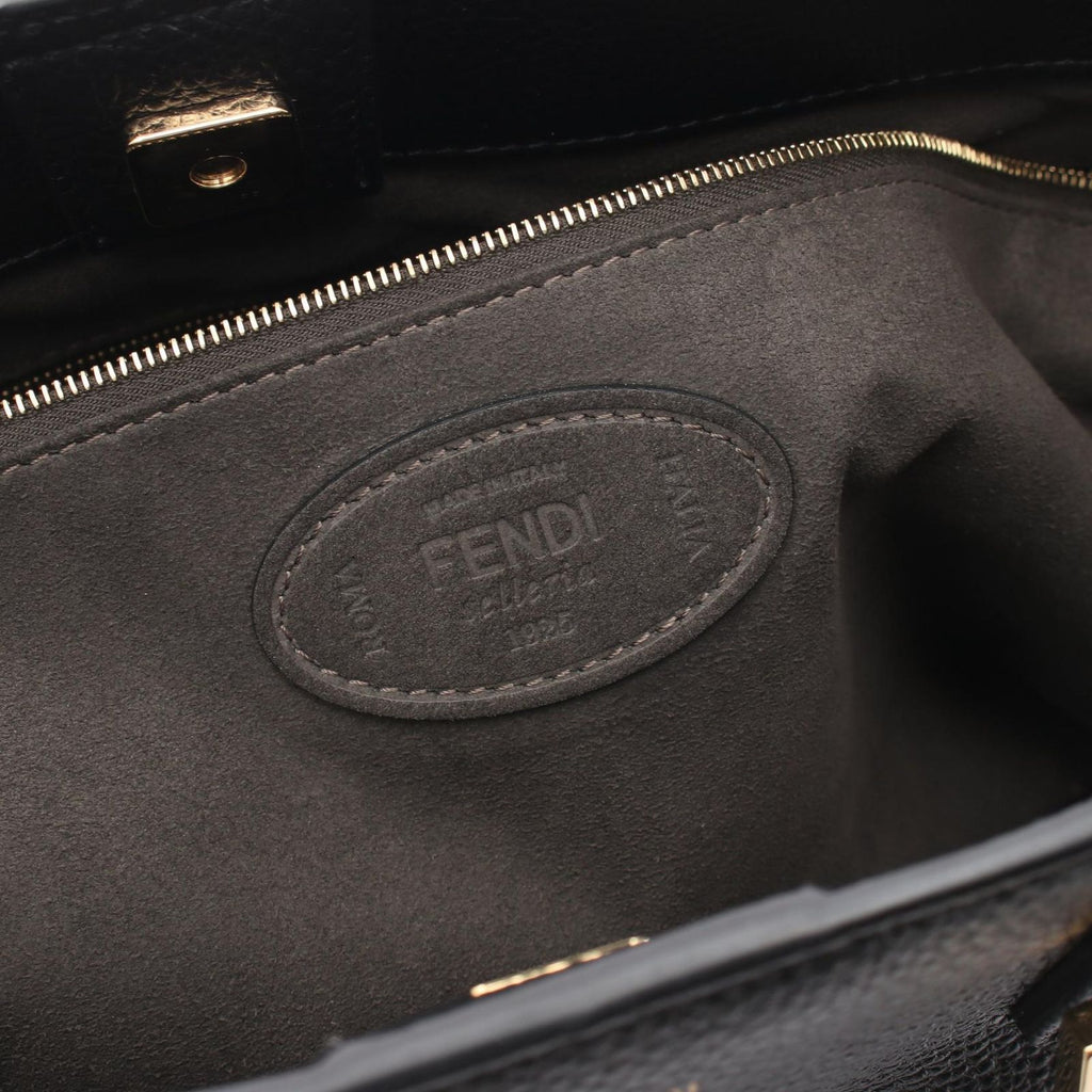 Fendi Tote FF Selleria 2-Way Black Leather — view 4