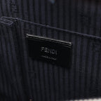 Fendi Handbag 2-Way Navy Green Leather Shoulder — view 4