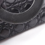 Dior Handbag Lady Dior MY Abcdior Lady Dior Small Cannage 2-Way Black Leather — view 6