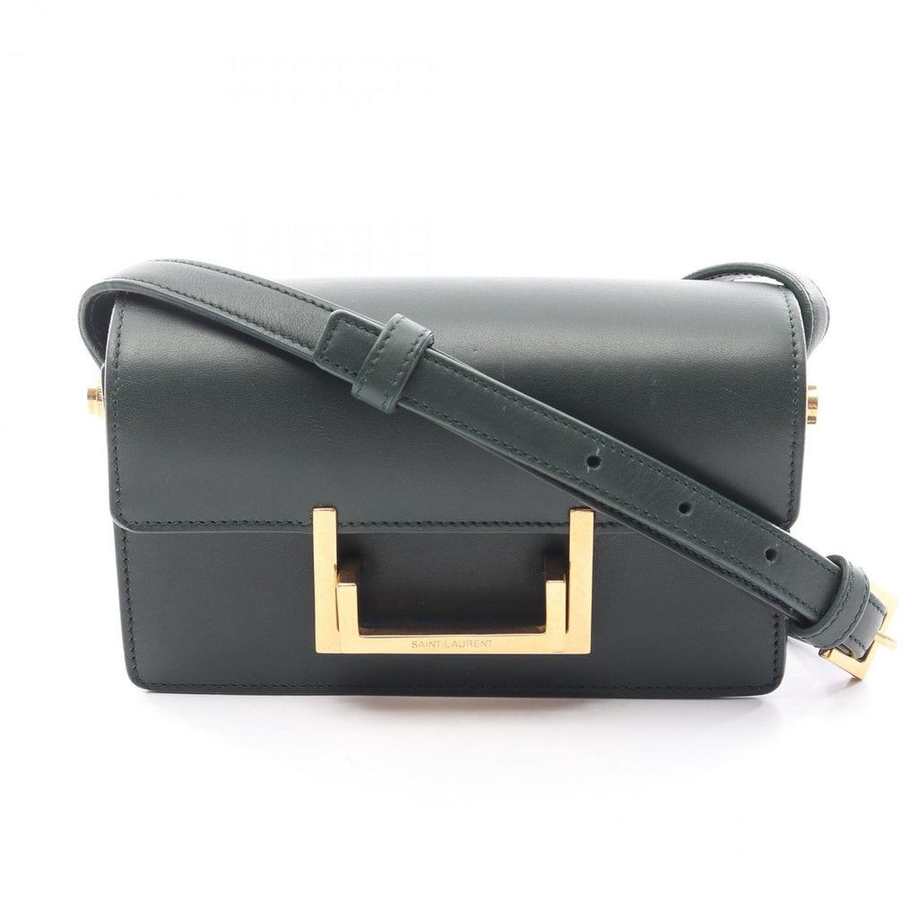 Saint Laurent Paris Shoulder Bag Classic Loulou Green Leather