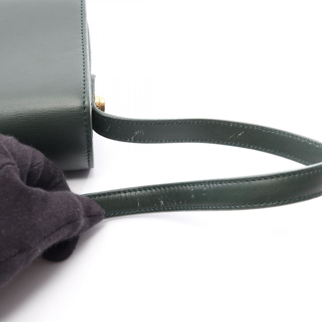Saint Laurent Paris Shoulder Bag Classic Loulou Green Leather — view 9