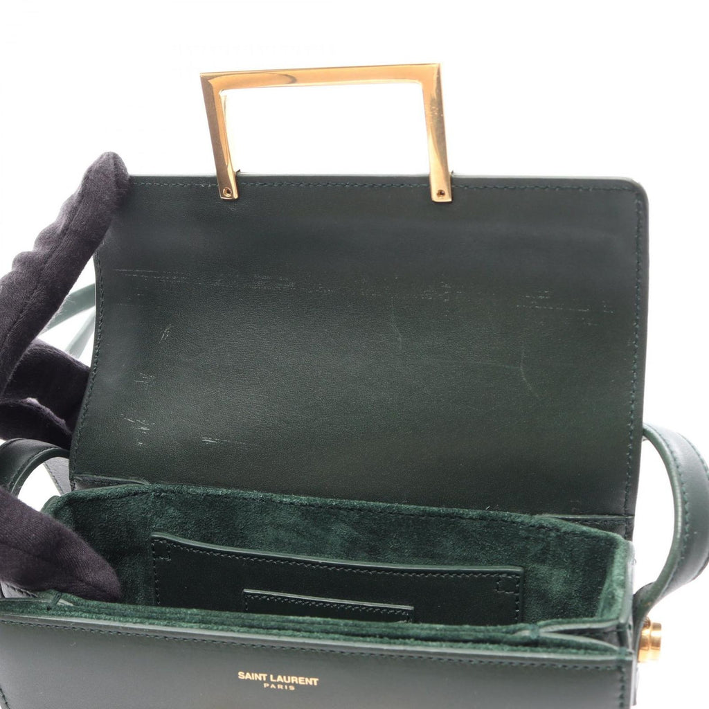 Saint Laurent Paris Shoulder Bag Classic Loulou Green Leather — view 5