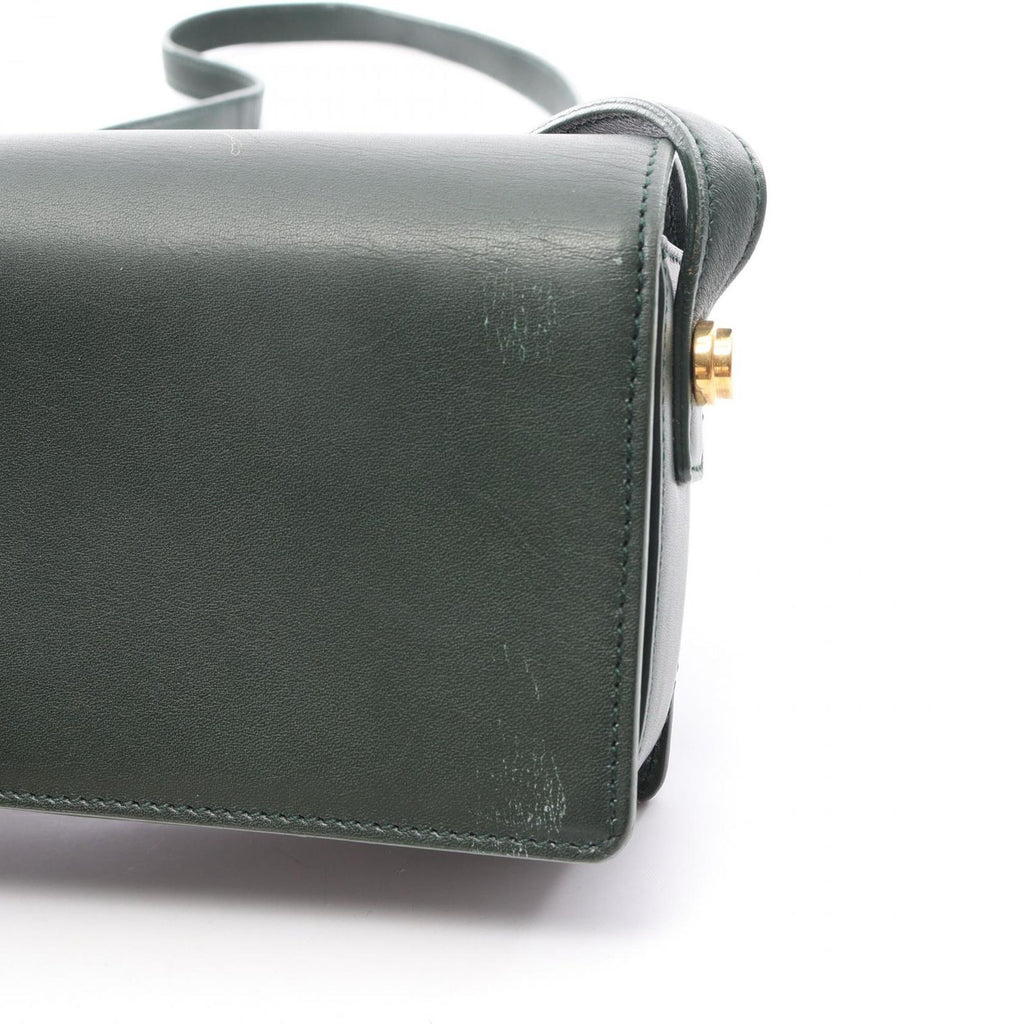Saint Laurent Paris Shoulder Bag Classic Loulou Green Leather — view 8