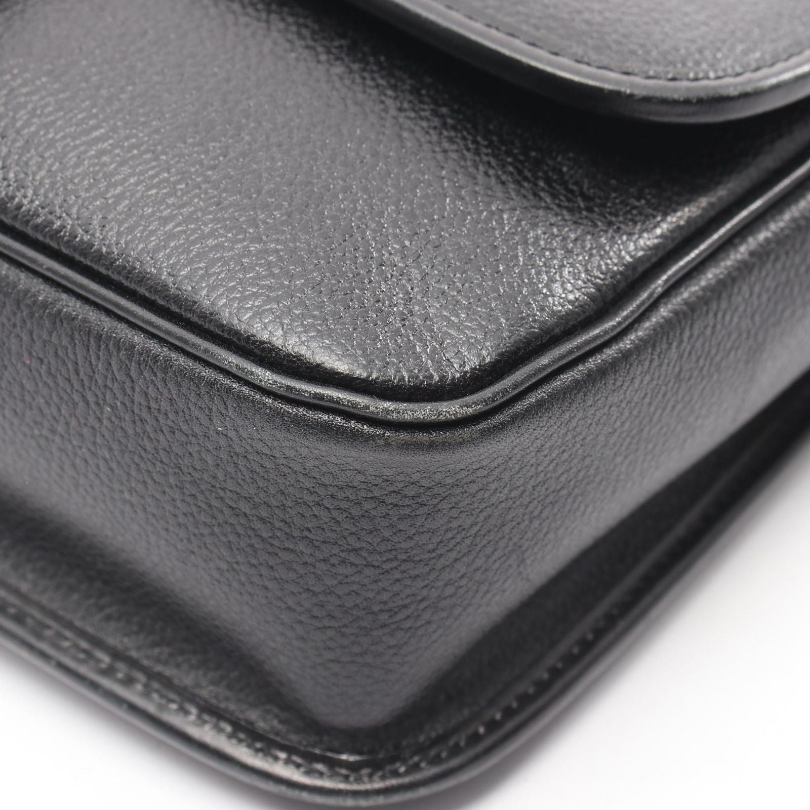 Saint Laurent Shoulder Bag Logo Black — view 5