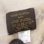 Louis Vuitton Shawl Monogram Shine Silk Wool Scarf — view 3
