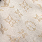 Louis Vuitton Shawl Monogram Shine Silk Wool Scarf — view 8