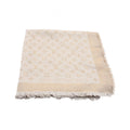 Louis Vuitton Shawl Monogram Shine Silk Wool Scarf