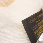 Louis Vuitton Shawl Monogram Shine Silk Wool Scarf — view 5