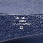 Hermes Bifold Wallet Bearn Souffle Blue — view 5