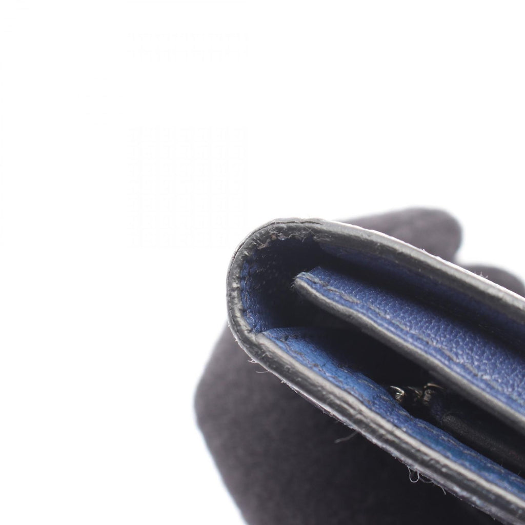 Hermes Bifold Wallet Bearn Souffle Blue — view 8