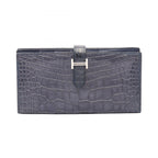 Hermes Bifold Wallet Bearn Souffle Blue