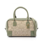 Loewe Handbag Amazona 23 Repeat 2-Way Natural Olive Canvas Leather
