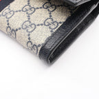 Gucci Bifold Wallet Ophidia GG Supreme Continental Off White Navy Leather — view 7