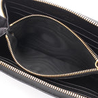 Prada Round Wallet Cervo Antic Met Black Leather — view 8