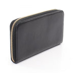 Prada Round Wallet Cervo Antic Met Black Leather — view 2