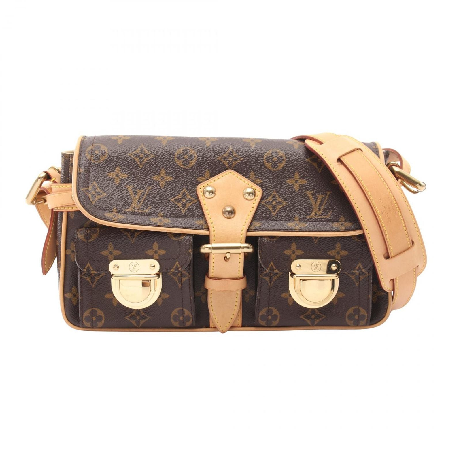 Louis Vuitton Shoulder Bag Hudson PM Long Strap Canvas Leather