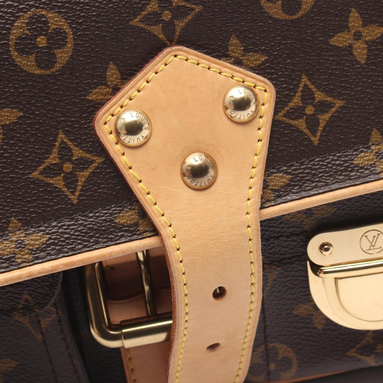 Louis Vuitton Shoulder Bag Hudson PM Long Strap Canvas Leather — view 8