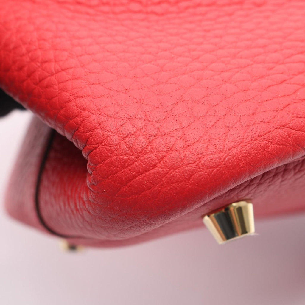 Hermes Handbag Picotin Lock PM Vermillion Leather — view 8