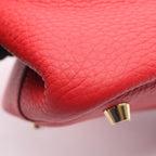 Hermes Handbag Picotin Lock PM Vermillion Leather — view 8