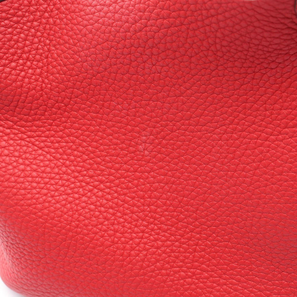 Hermes Handbag Picotin Lock PM Vermillion Leather — view 7